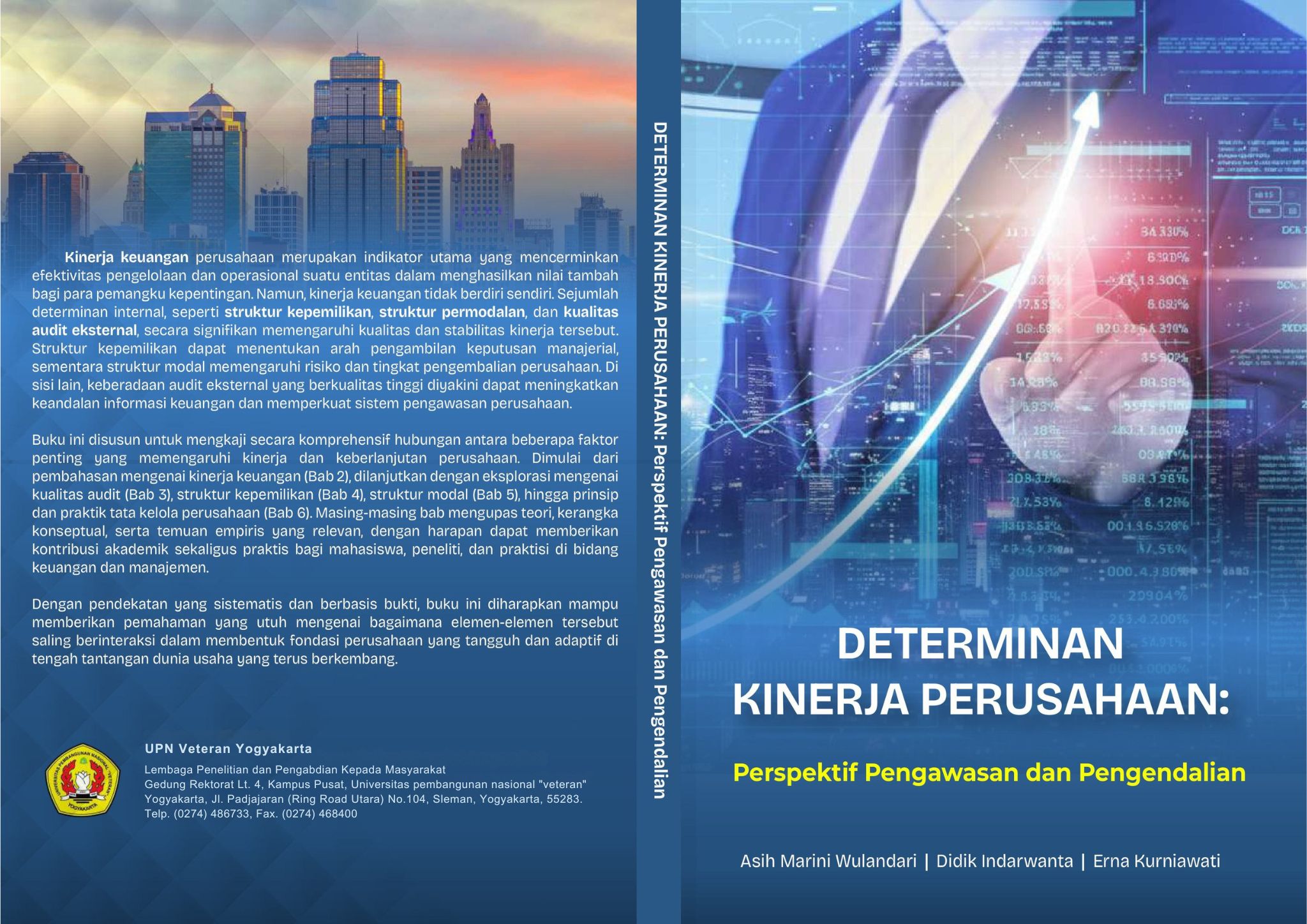 Cover Buku DETERMINAN KINERJA PERUSAHAAN:  Perspektif Pengawasan dan Pengendalian 